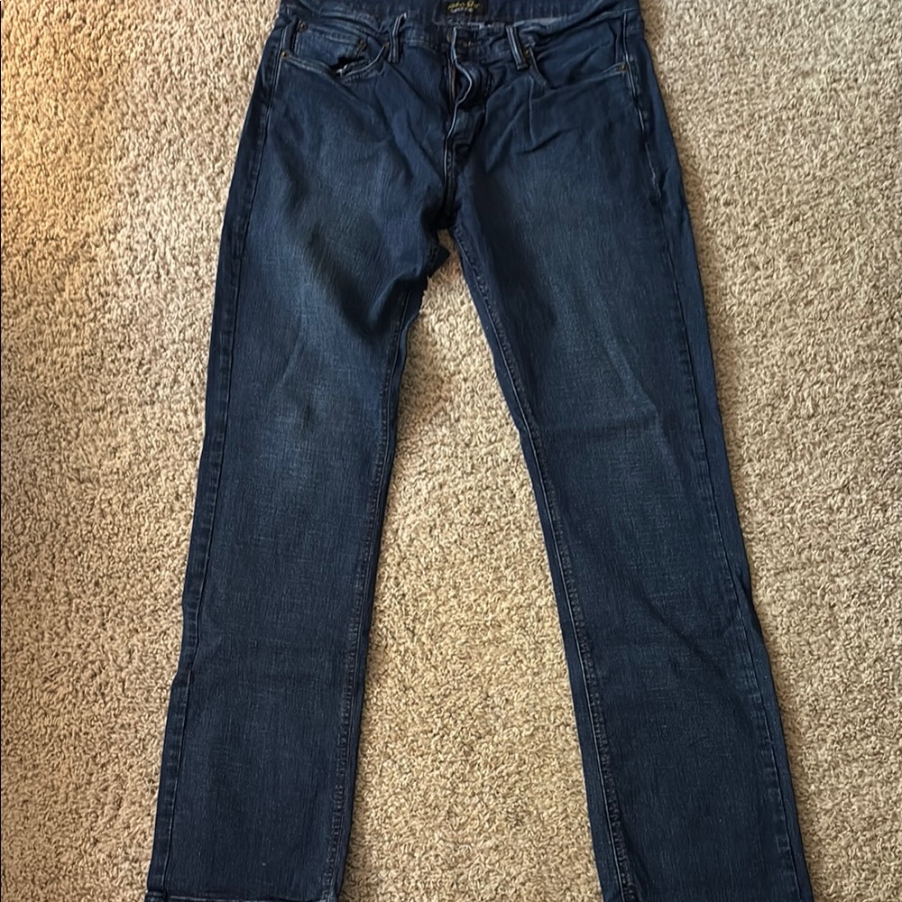 Classic Blue Straight-Leg Jeans